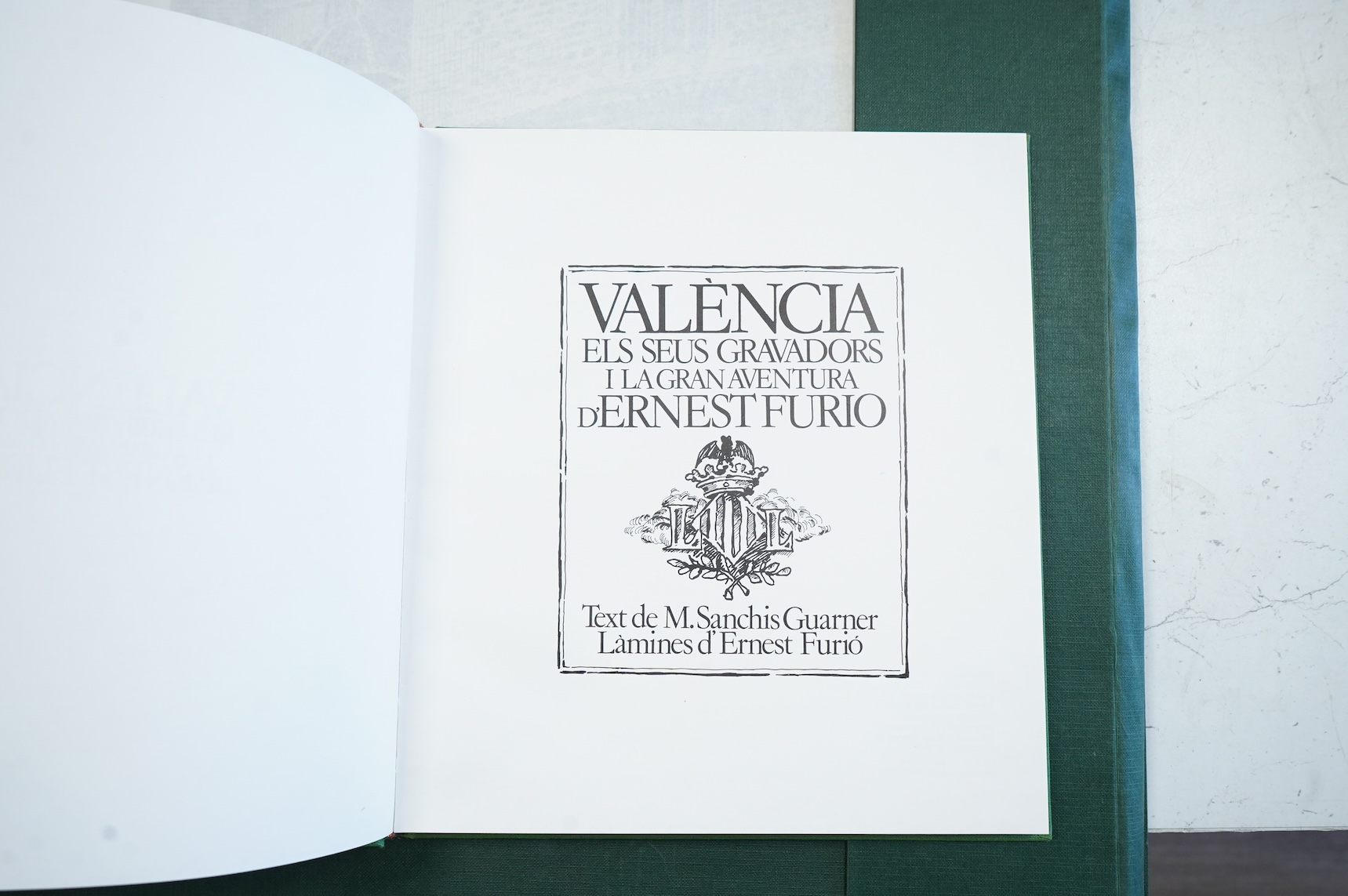Valencia folio of twelve engravings with book-66cm x 49cm.